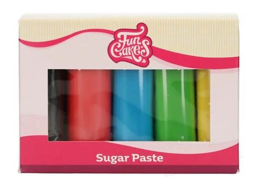 [70407269] FunCakes Rolfondant Multipack Essentiële Kleuren 5=DOOS
